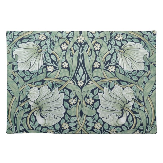CLOTH PLACEMAT : WILLIAM MORRIS : PIMPERNEL (Front)