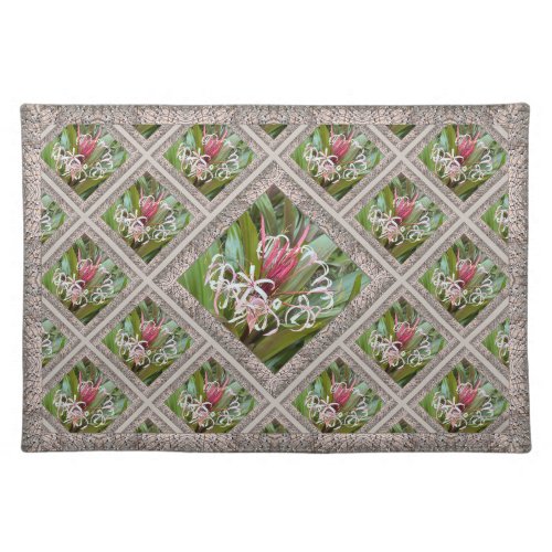 Cloth Placemat with Beautiful Spider Lillies