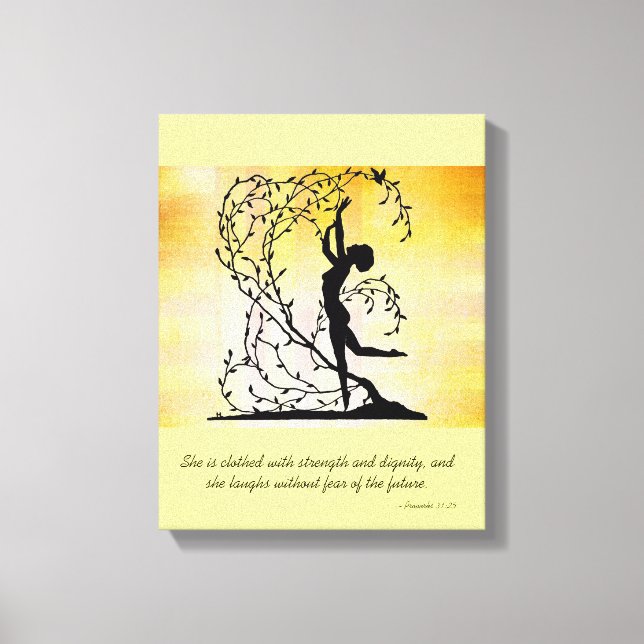 Clothed with Strength and Dignity Wall Canvas Print