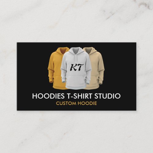 Clothes Apparel Sweatshirt Custom Monogram Hoodies Business Card