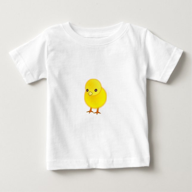 Clothes-Baby T-Shirt-Animals-Yellow Baby Chick T-Shirt (Front)
