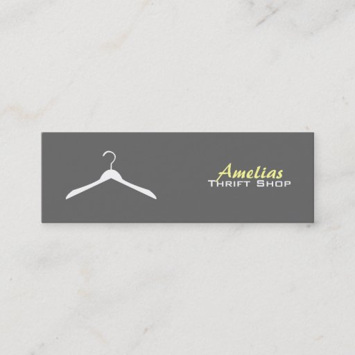 Customizable Clothes Hanger Business Cards -Color Changeable.