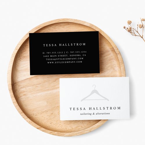 Clothes Hanger  Seamstress Tailor Alterations Business Card