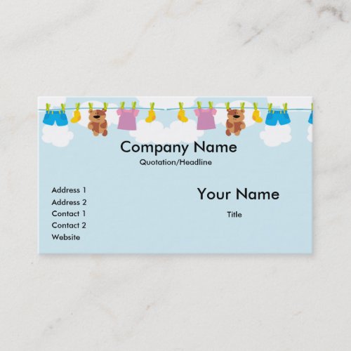 Clothesline Business Cards
