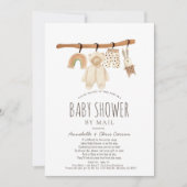 Clothesline Gender Neutral Baby Shower by Mail Invitation (Front)
