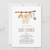 Clothesline Gender Neutral Drive-by Baby Shower Invitation (Front)