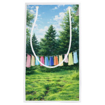 Clothesline Gift Bag | Nostalgic Laundry Line