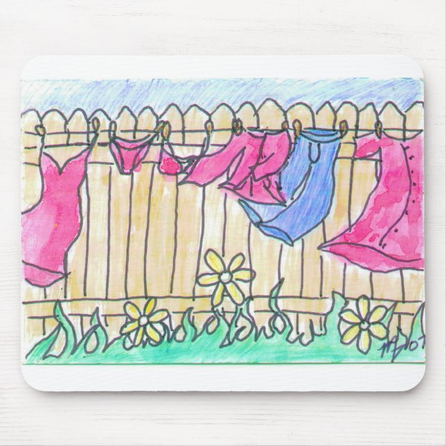 Clothesline Mouse Pad (Front)