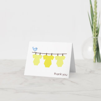 Clothesline Thank You Cards