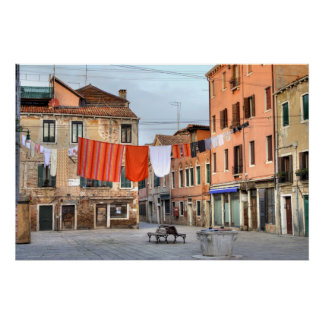 Clotheslines At Campo Ruga Poster