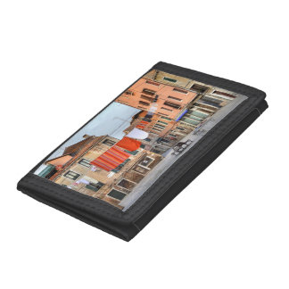 Clotheslines At Campo Ruga Tri-fold Wallet