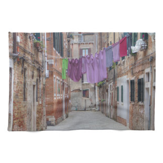 Clotheslines In Venice Italy Towel