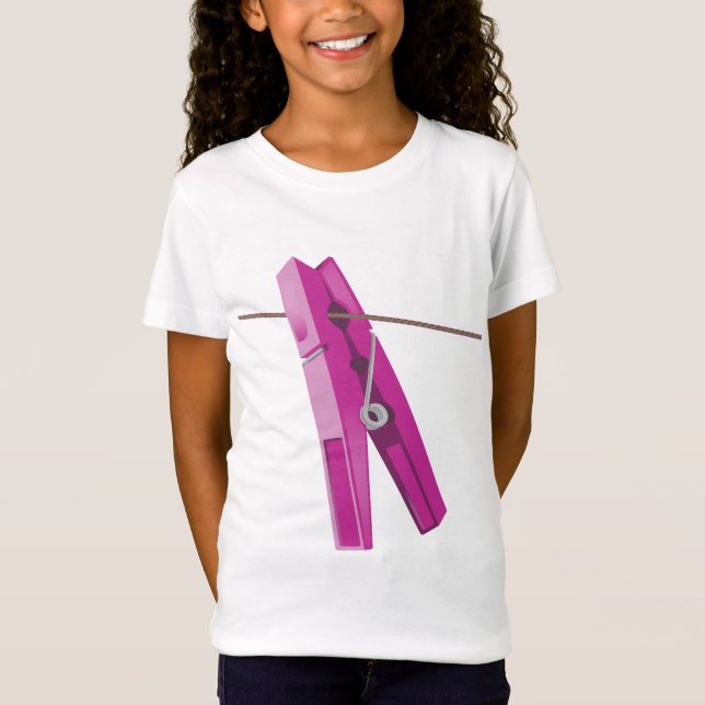 Clothespin washing line peg T-Shirt (Front)