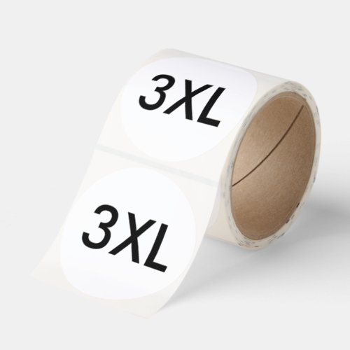 Clothing 3XL Size Labels for Clothes Apparel