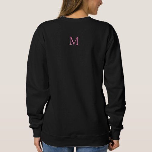 Clothing Apparel Monogrammed Template Womens Sweatshirt
