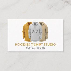 Clothing Apparel Sweatshirt Custom Hoodies Business Card