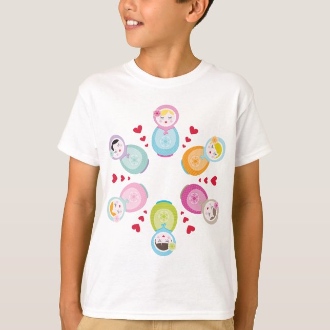 CLOTHING :: babushka dolls - mandala T-Shirt (Front)