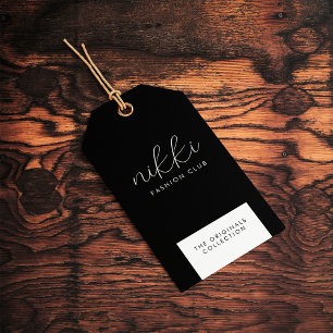 Clothing Black Hanging Display Price Hang Tag