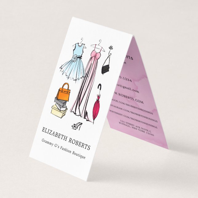 Clothing Boutique  Business Card (Front)