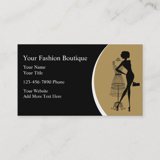 Customizable Clothing Boutique Business Cards