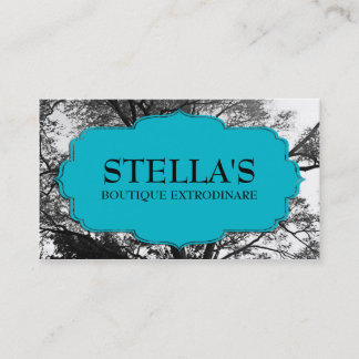 Clothing Boutique Trees Retail Business Cards