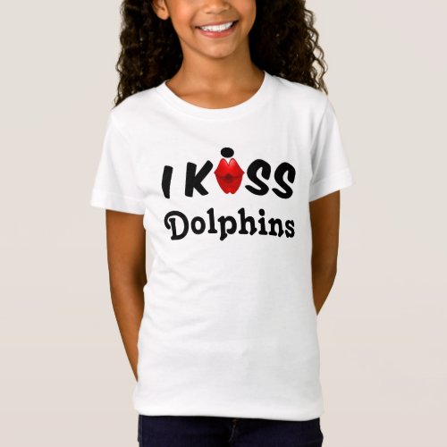 Clothing Children I Kiss Dolphins T_Shirt