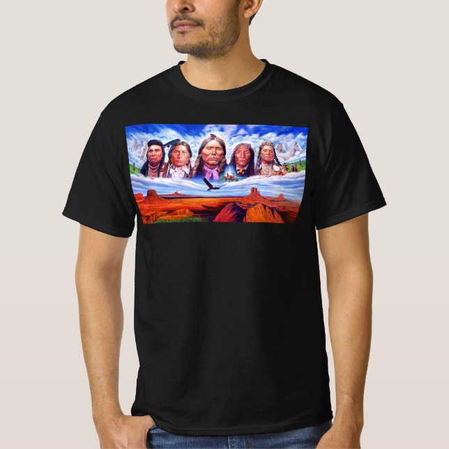 Clothing Fashion Native Americans Painting Mens T-Shirt (Front)