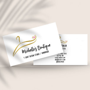 Clothing Fashion Retail T Shirt Apparel Store Shop Business Card