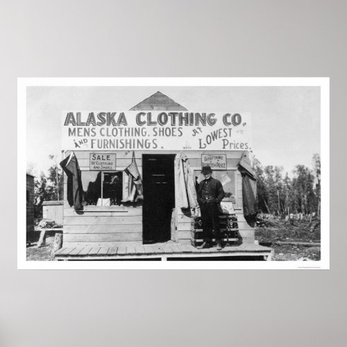 Clothing in Anchorage Alaska 1915 Poster