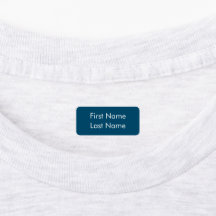 Clothing Label - Blue Background