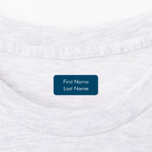 Clothing Label - Blue Background