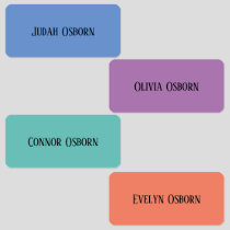 Clothing Labels- Jewel Tones Labels