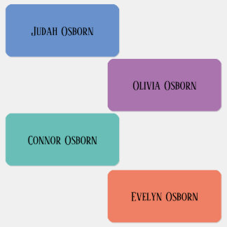 Clothing Labels- Jewel Tones Labels