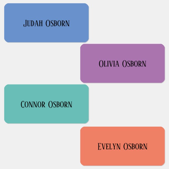 Clothing Labels- Jewel Tones Labels (Group)