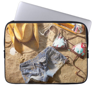 Clothing Left Behind On Beach Laptop Sleeve