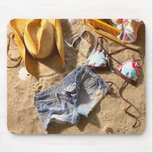 Clothing Left Behind On Beach Mouse Pad