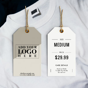 Clothing Logo Price Size Hang Tag Care Instruction