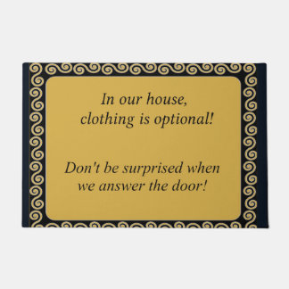 Clothing Optional Household Doormat