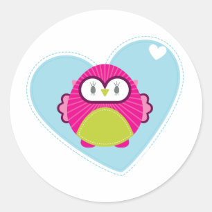 CLOTHING :: owl - hoot Classic Round Sticker