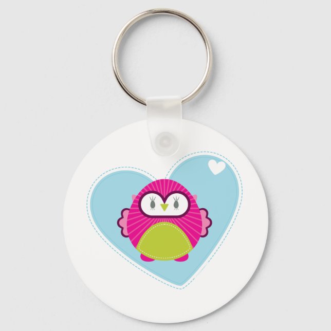 CLOTHING :: owl - hoot Keychain (Front)