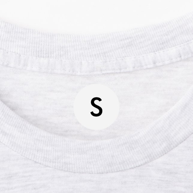 Clothing S Small Size Labels for Clothes Apparel (Affixed)