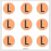 Clothing Size Stickers Labels