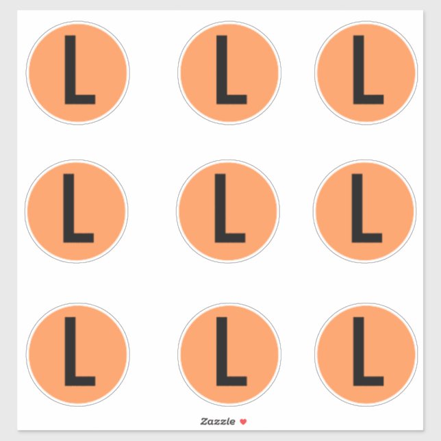 Clothing Size Stickers Labels (Sheet)