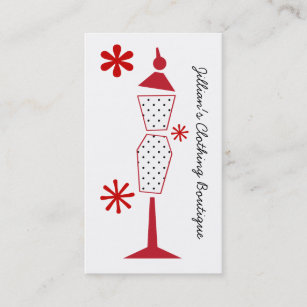 Clothing Store Boutique - Polka Dot Mannequin Business Card