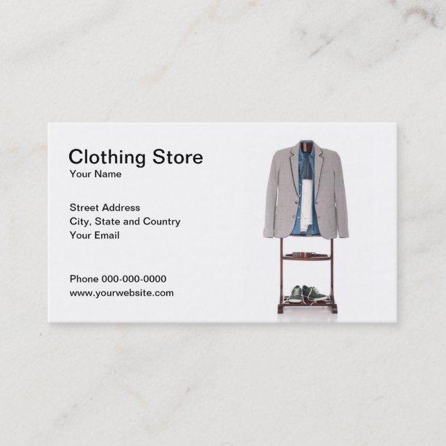 Clothing Store Business Card (Front)