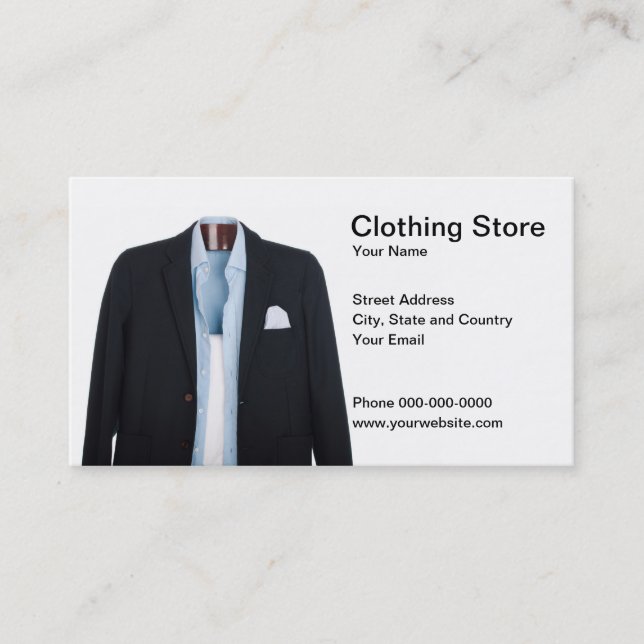 Clothing Store Business Card (Front)