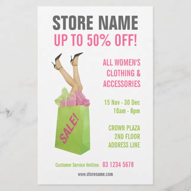 Sales flyer like if you want to be noticed of a sale Create Sale Flyers For Free | PosterMyWall main image 4