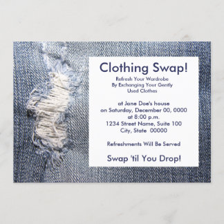 Clothing Swap Invitations
