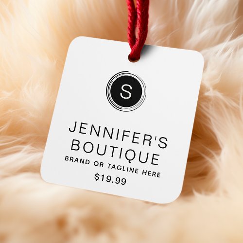 Clothing Tags Small Business Black White