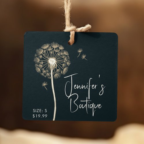 Clothing Tags Small Business Blue Floral Price